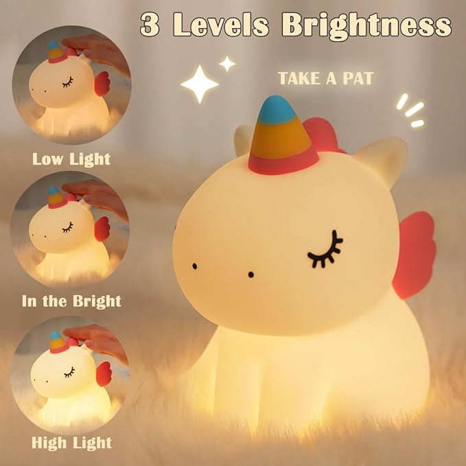 Cute Unicorn Silicone Lamp