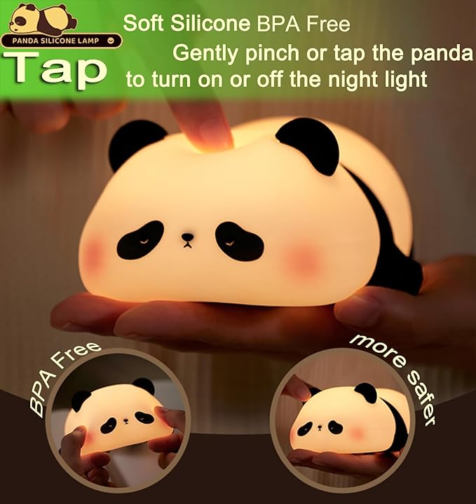 Cute Panda silicon lamp