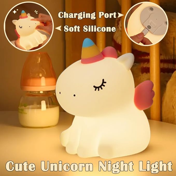 Cute Unicorn Silicone Lamp