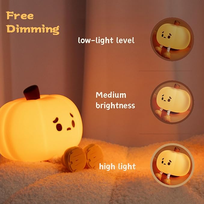 Cute Pumpkin Silicone Lamp