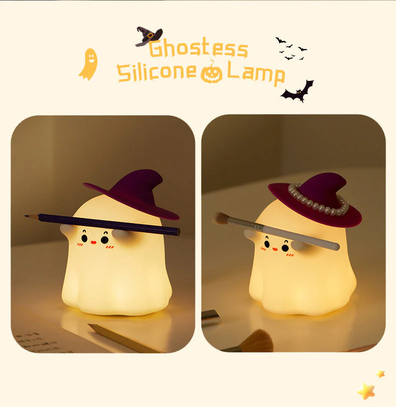 Cute Ghost  Silicone Lamp