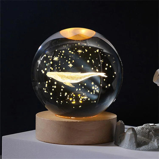 3D Crystal Ball  Whale