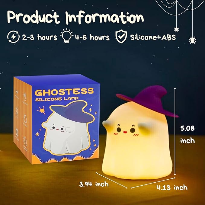 Cute Ghost  Silicone Lamp