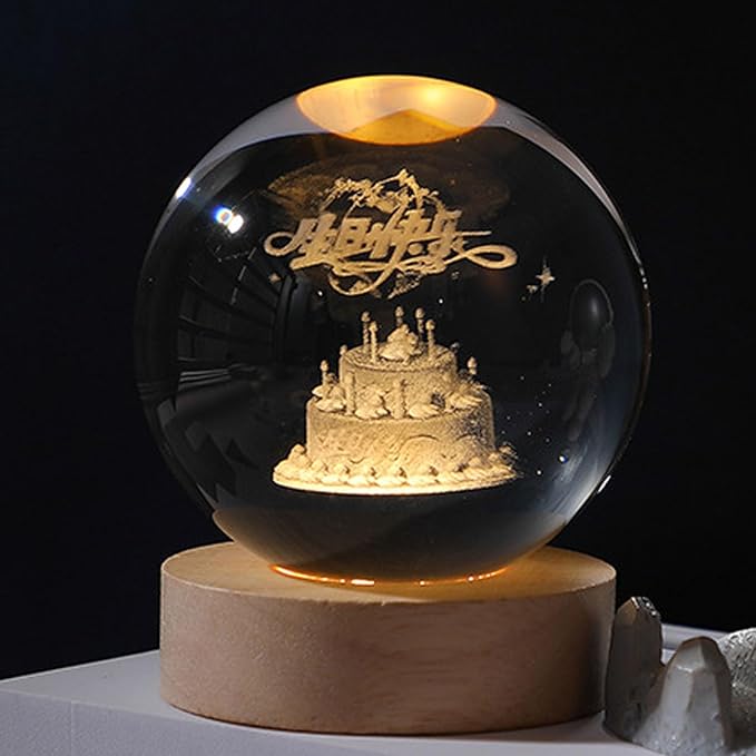 3D Crystal Ball  Cake